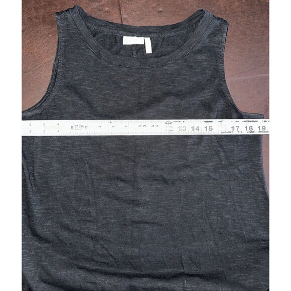 LOGO Lori Goldstein Black Sleeveless Tank Dress Size LP - Picture 6 of 7
